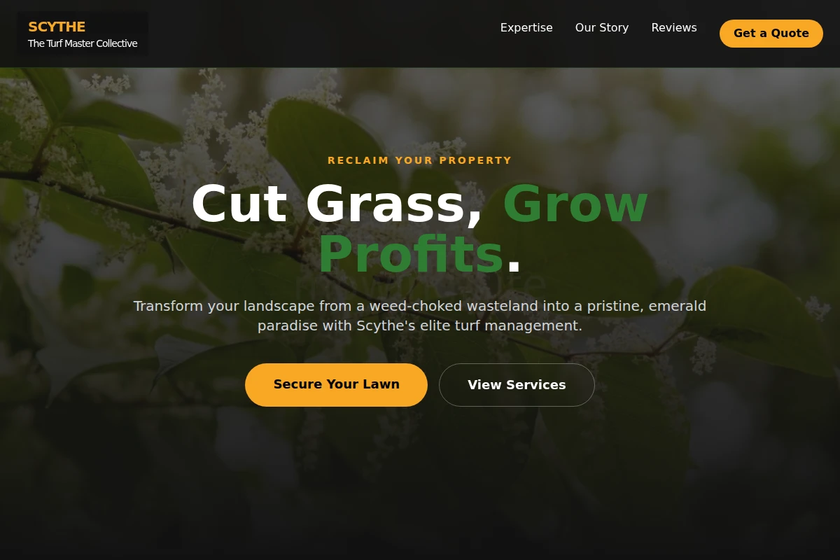 Scythe Weed Control